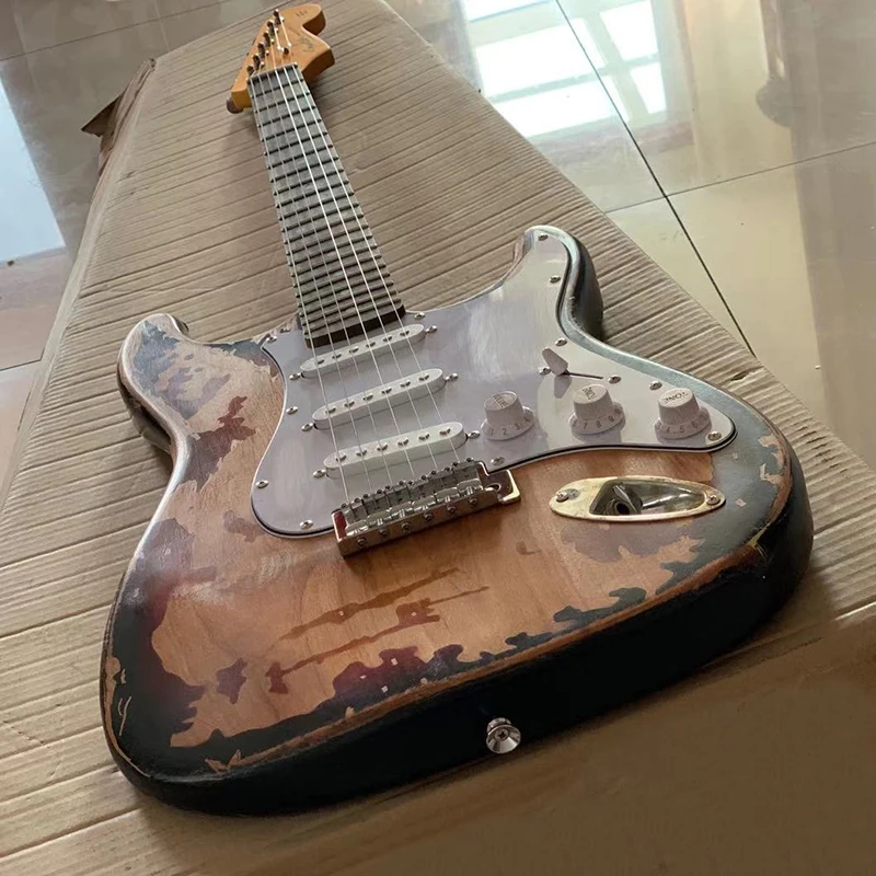 

2021 classic old electric guitar, alder body, rosewood fingerboard, free delivery home