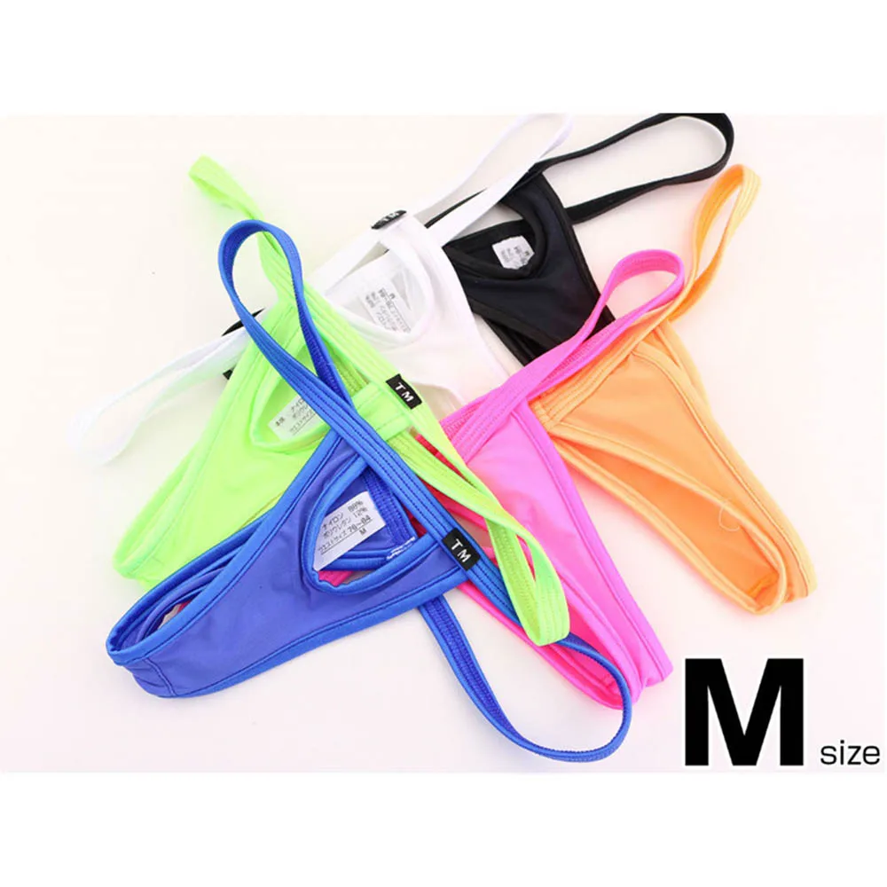 

Men's Pouch Thong G-String Ultra-thin Briefs Underwear Breathable Open Butt Crotchless Panties Sissy T-Back Briefs