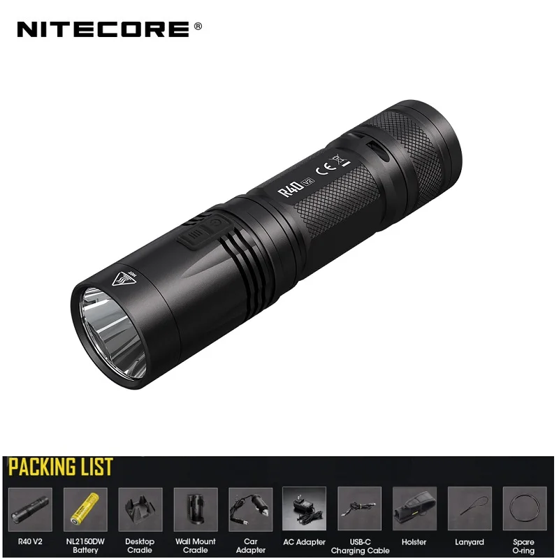 NITECORE R40 V2 1000 люмен CREE XP L HI V3 светодиодный Индуктивный Беспроводной зарядки