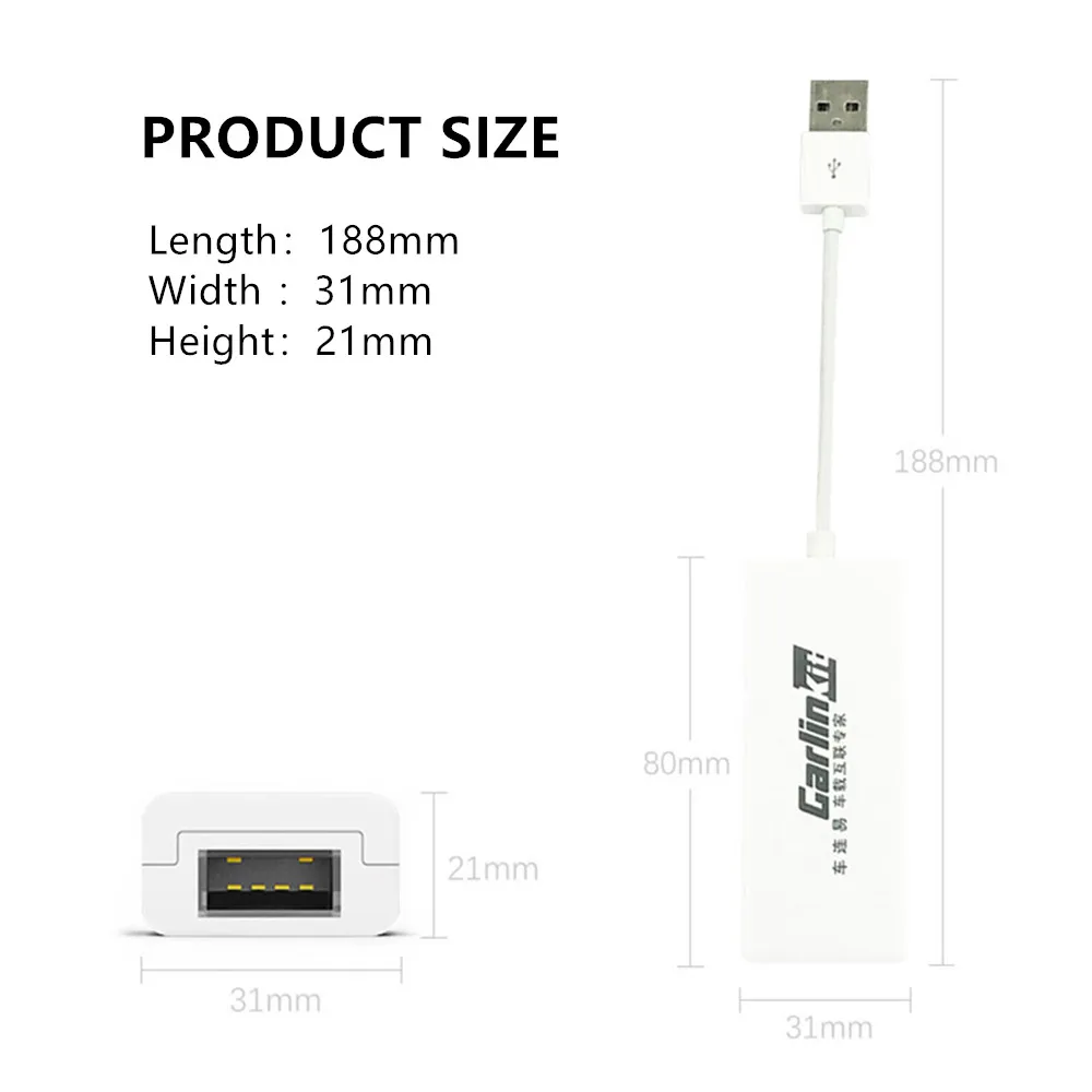 CarLinkit мини проводной Apple Carplay USB ключ для Android навигационный плеер с авто зеркало