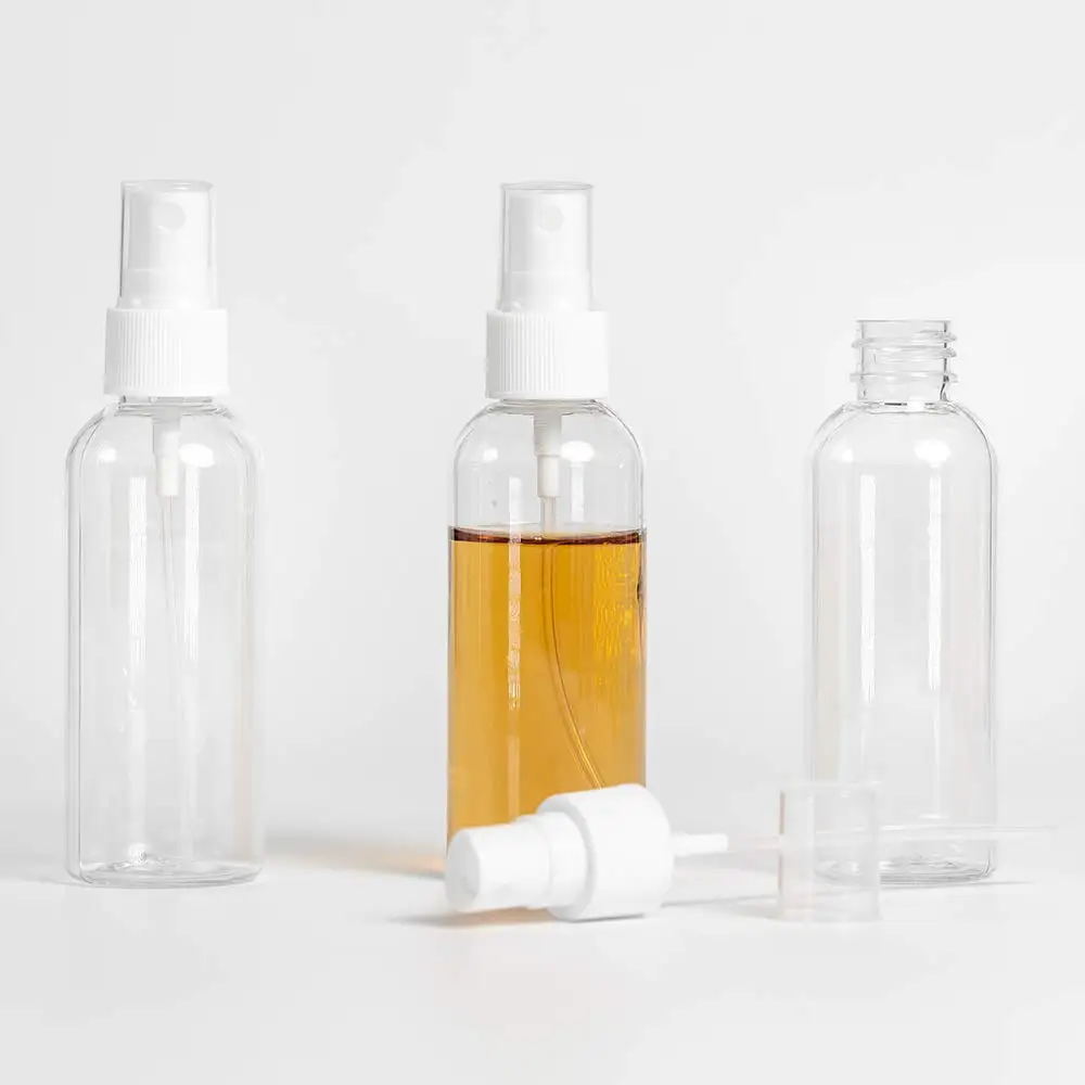 Портативные 100 мл многоразовые бутылки для путешествий прозрачный пластиковый