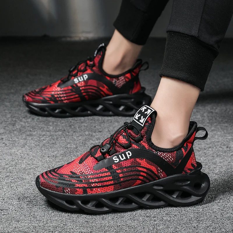 Newbeads Running Sneakers Daddy Shoes Blade Shoes Slip On Lightweight Breathable Fashion Men's Sport Mixed Color Shoes Large