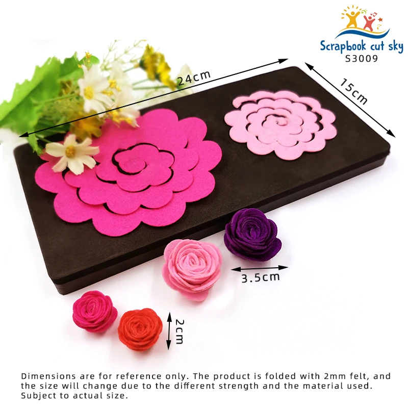 Двухслойная комбинированная высекальная штамповка для цветов подходит