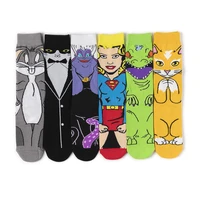 anime novel animal cat cosplay superhero cotton cartoon personality tube socks trend stockings comics socks party