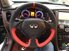 Для Infiniti Новый Qx50 g25 g37 q50l FX35 QX60 DIY кожа замша руль Крышка Ступицы Колеса для автомобиля крышка