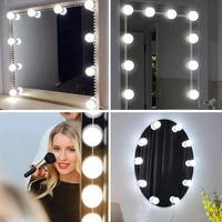 makeup mirror light led vanity light usb led stepless dimmable wall lamp hollywood led dressing table mirror bulb 2 6 10 14pcs