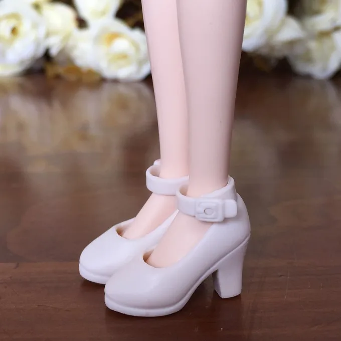 Новые белые розовые черные туфли на высоком каблуке кукольная обувь Blyth для 1/6