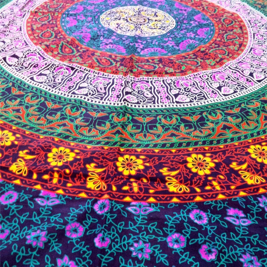 Настенный Гобелен мандалы в индийском стиле Декор для дома бохо хиппи