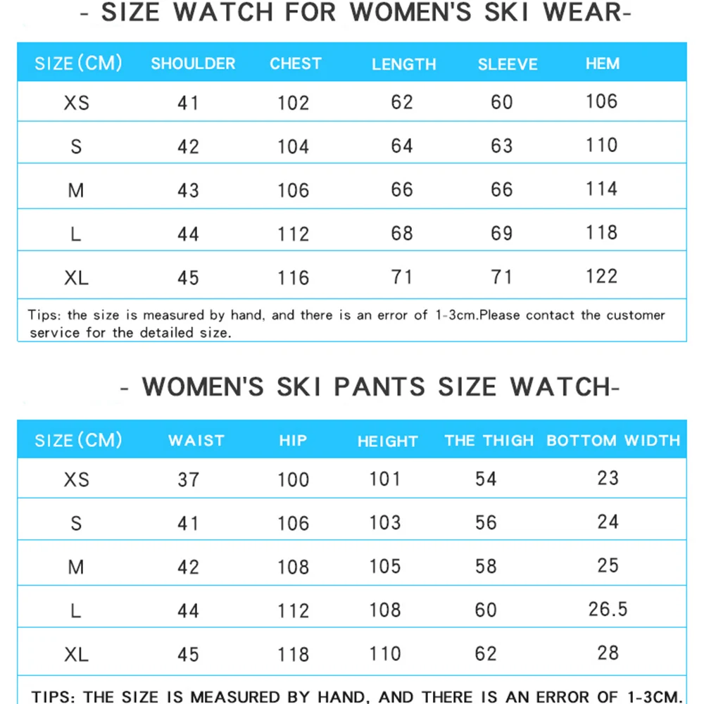 

Winter Warm Ski Sets Women Waterproof Windproof Skiing and Snowboarding Jacket Pants Suit Female Snow Costume Outdoor SportWear