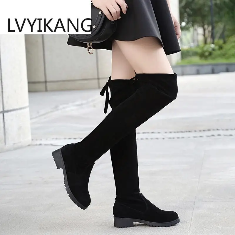 Новинка 2020 Лидер продаж женские сапоги на осень и зиму модные плоской подошве