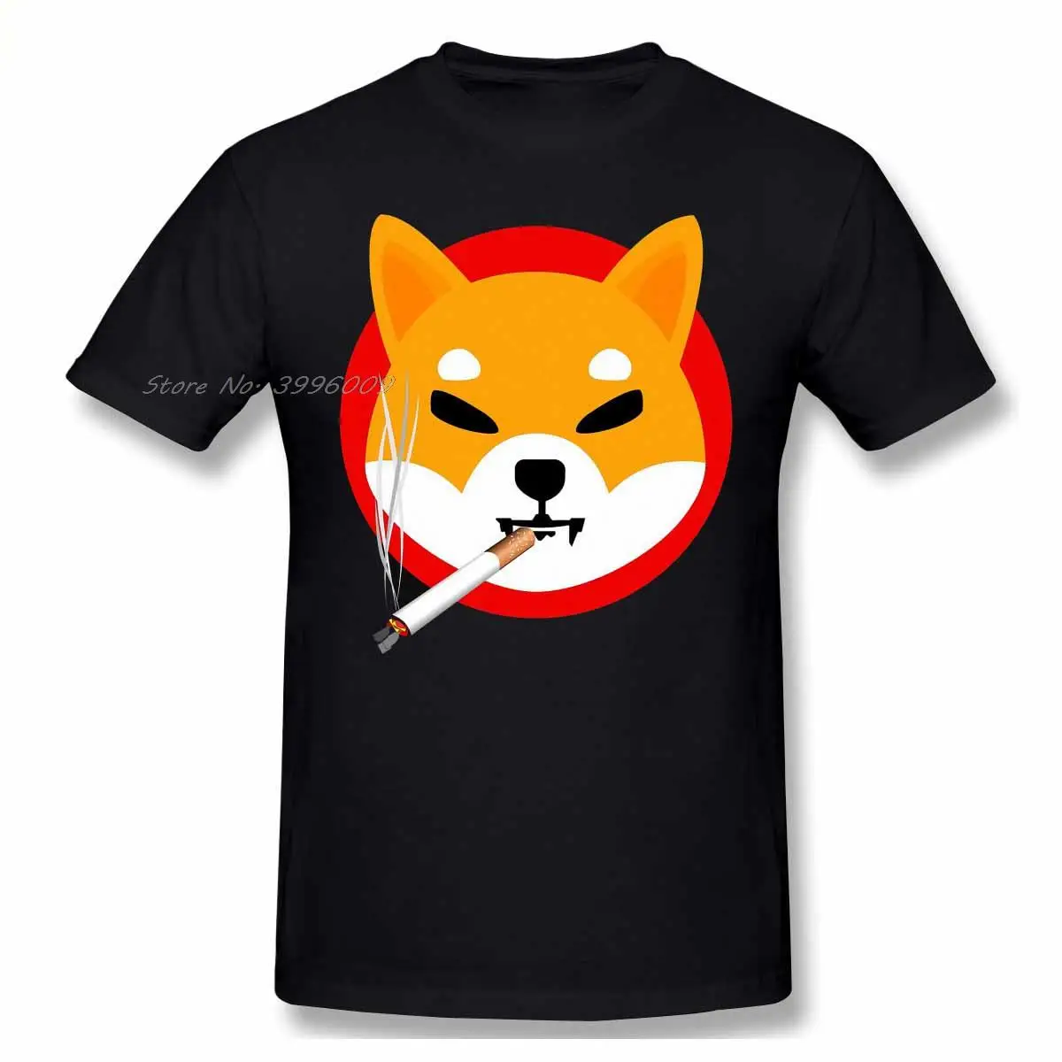 

Рубашка Doge Dogecoin мужская с дымчатым принтом, Повседневная Свободная футболка из 100% хлопка с короткими рукавами, с принтом шиб, монета, Сиба-до...