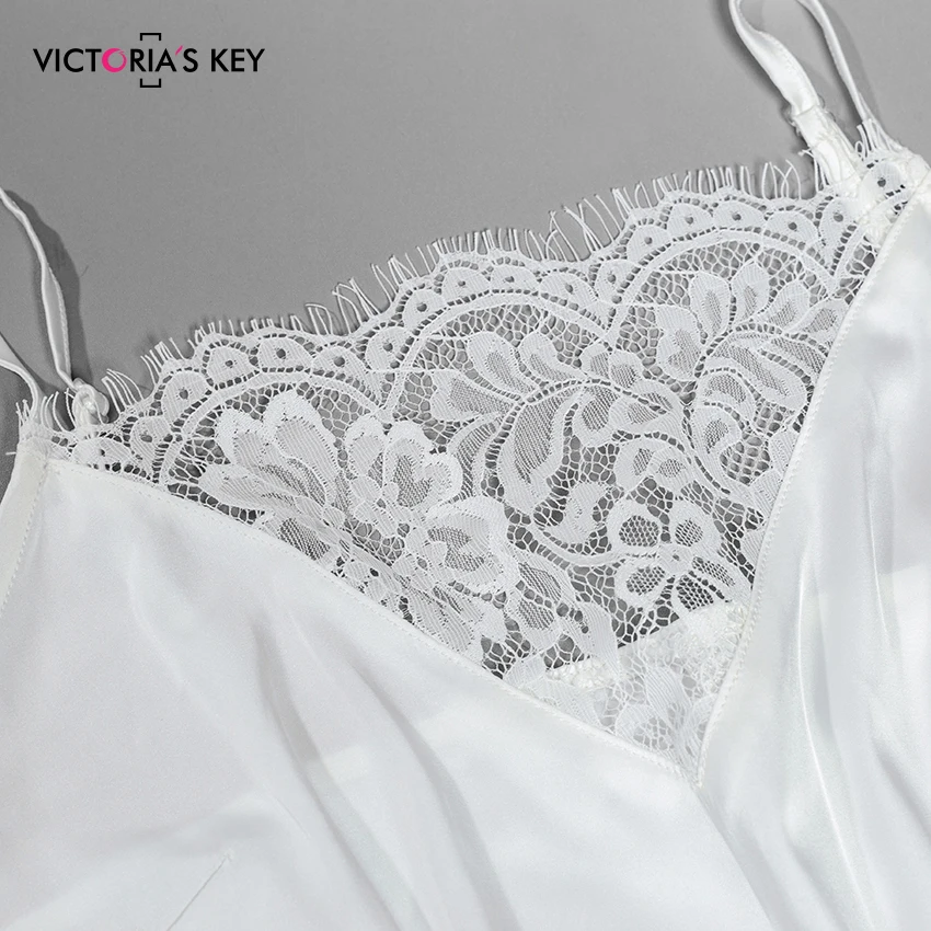 Викторианский ключ Ресницы Кружева V шеи камзол атласные шорты женские пижамы