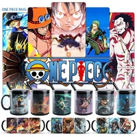 dropshipping 1pcs new 350ml anime one piece cups and mugs coffee mug ceramic milk mug cartoon gift mug tea water cup