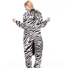 Пижама-кигуруми женская зимняя, в виде зебры