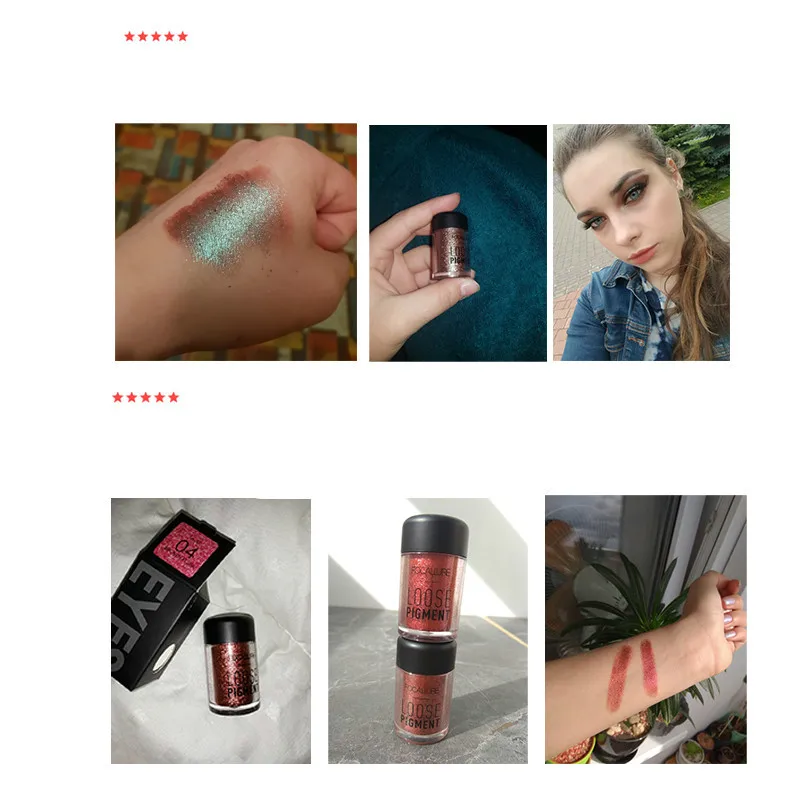 Тени для век 18 цветов косметический макияж алмазные губы свободный глаза Пигмент