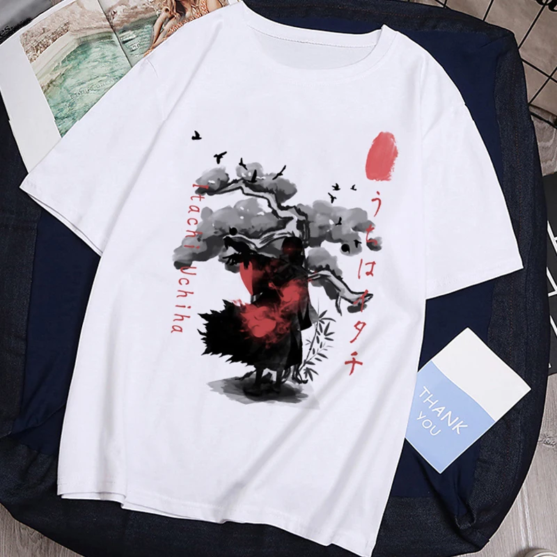 

Naruto Print T-shirt Harajuku Summer Women's T-shirts O-Neck Ladies Cloth Woman Tshirt Clothing Streetwear Top Female T-shirt