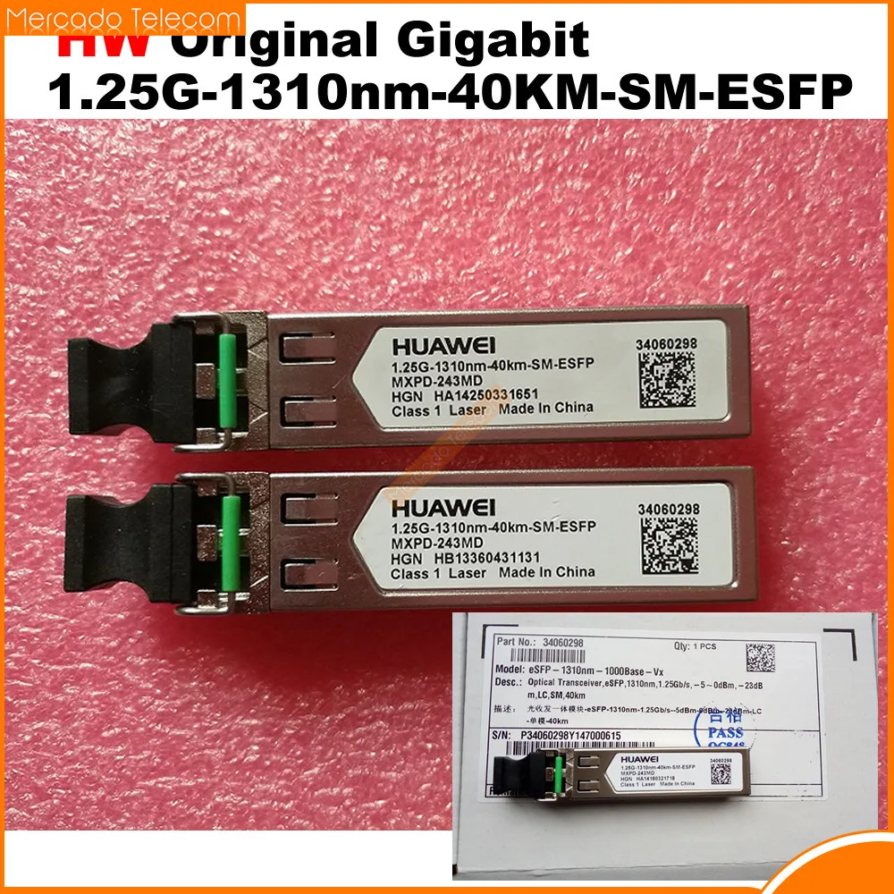 

Оригинальная гарантия, гигабитный одномодовый оптический модуль HW 1,25G-1310nm-40KM-SM-ESFP HW Gigabit SFP модуль
