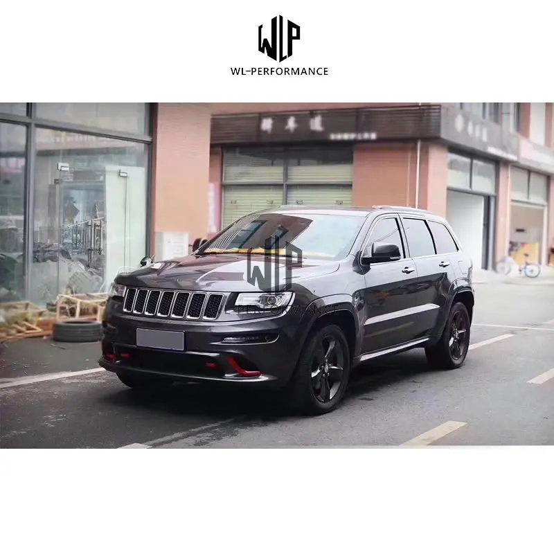 SRT8 стиль высокое качество PP Неокрашенный Передний Задний бампер боковые юбки