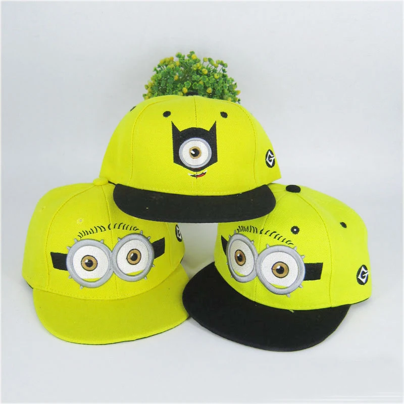 3D глаз Гадкий я мультфильм шапка Миньоны модная бейсболка Snapbacks детей взрослых