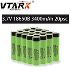 100% Оригинальная 18650 батарея 3,7 V ncr18650b литиевая 3400mah для 10A батареи фонарика и 20 шт аккумуляторная батарея