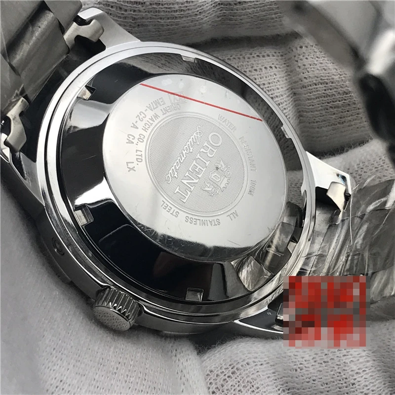 

Japanese ORIENT- Watch Men 46943 Movement Automatic Self-wind Mechanical Double Calendar Men's Watch 50M Waterproof Clock