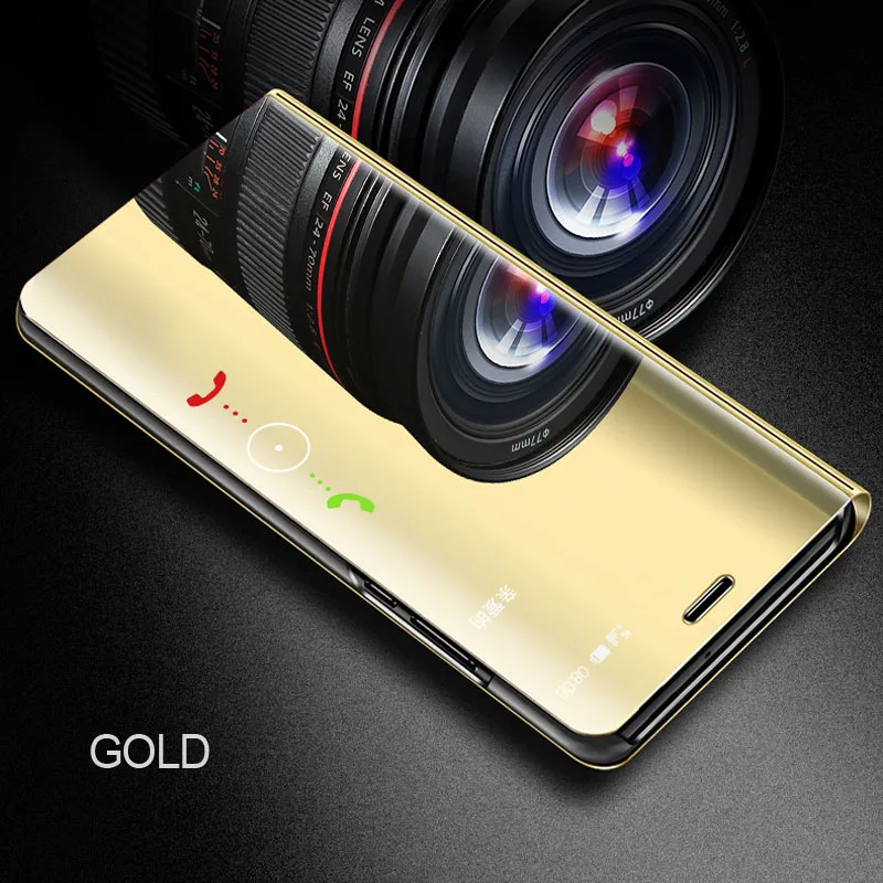 Gola Умный зеркальный флип-чехол для телефона sony Xperia XZ3 для sony Xperia XZ4 защитный чехол Fundas Capa - Цвет: Gola