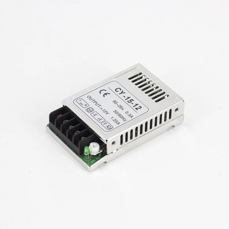 Горячая одиночный выход питания 15 Вт мини-размер smps 220vac к 5vdc 12vdc 24vdc конвертер
