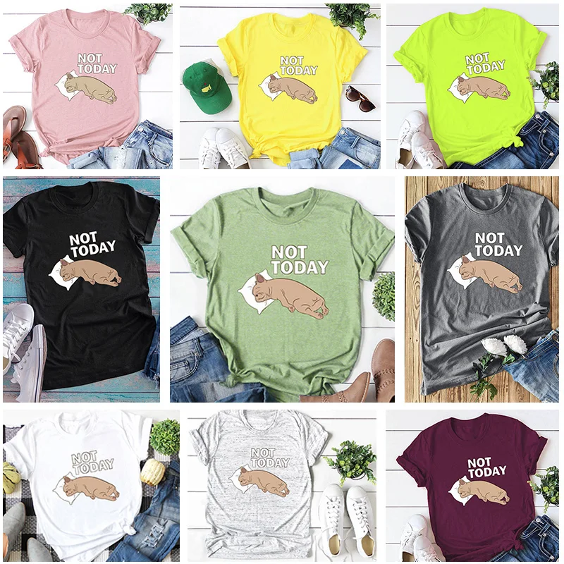 Женская футболка в стиле Харадзюку забавная Футболка с принтом милой собачки