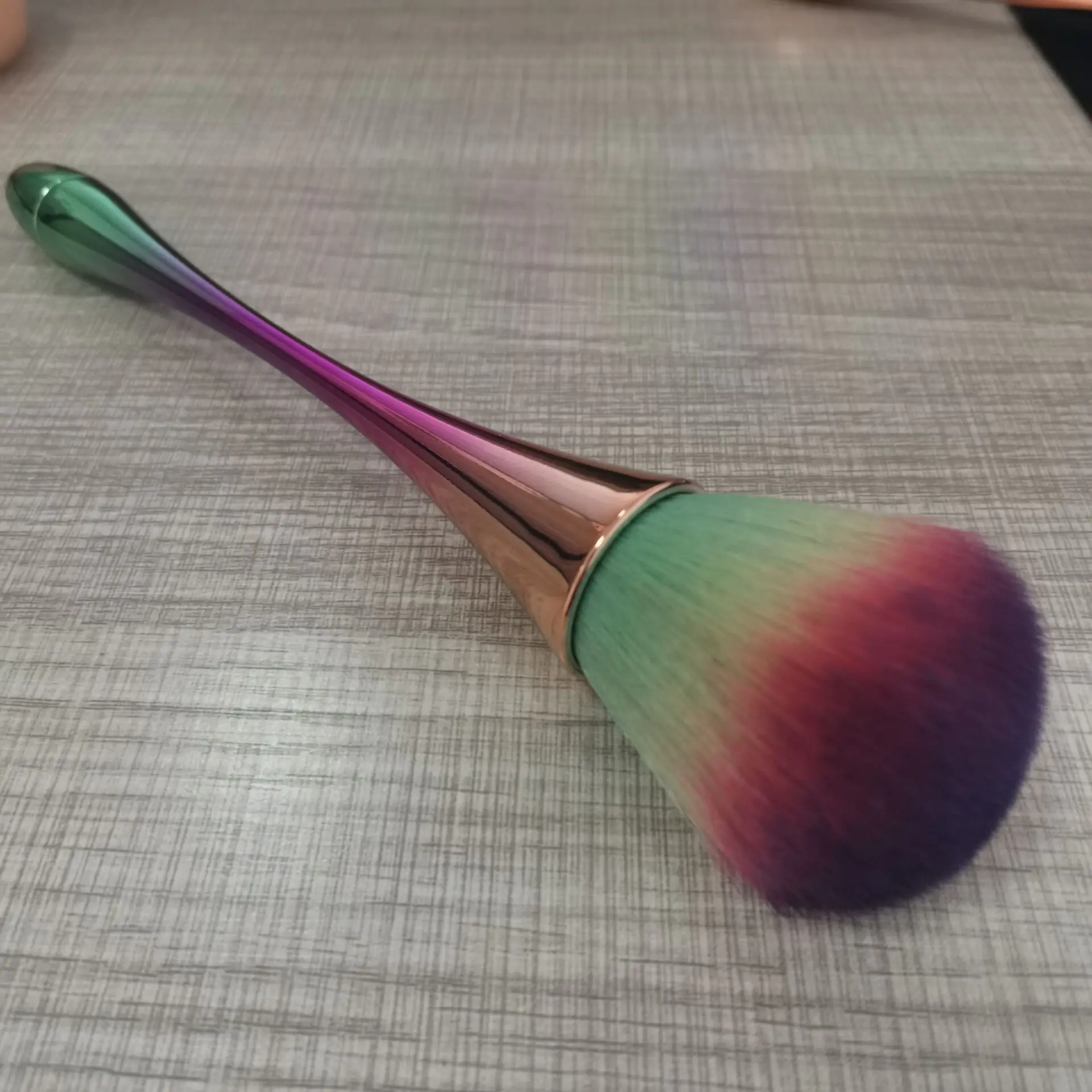 1pc-цветная мягкая кисть для дизайна ногтей профессиональная щетка маникюра пудра