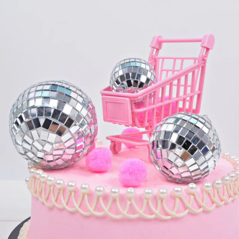 Новые продукты вечерние наряды диско шар зеркальный Торт Хлебобулочные