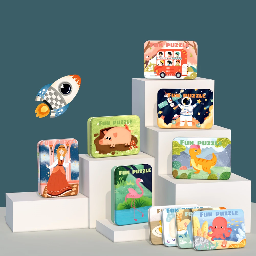 5 шт. в 1 наборе усовершенствованный пазл железная коробка фигура плода для