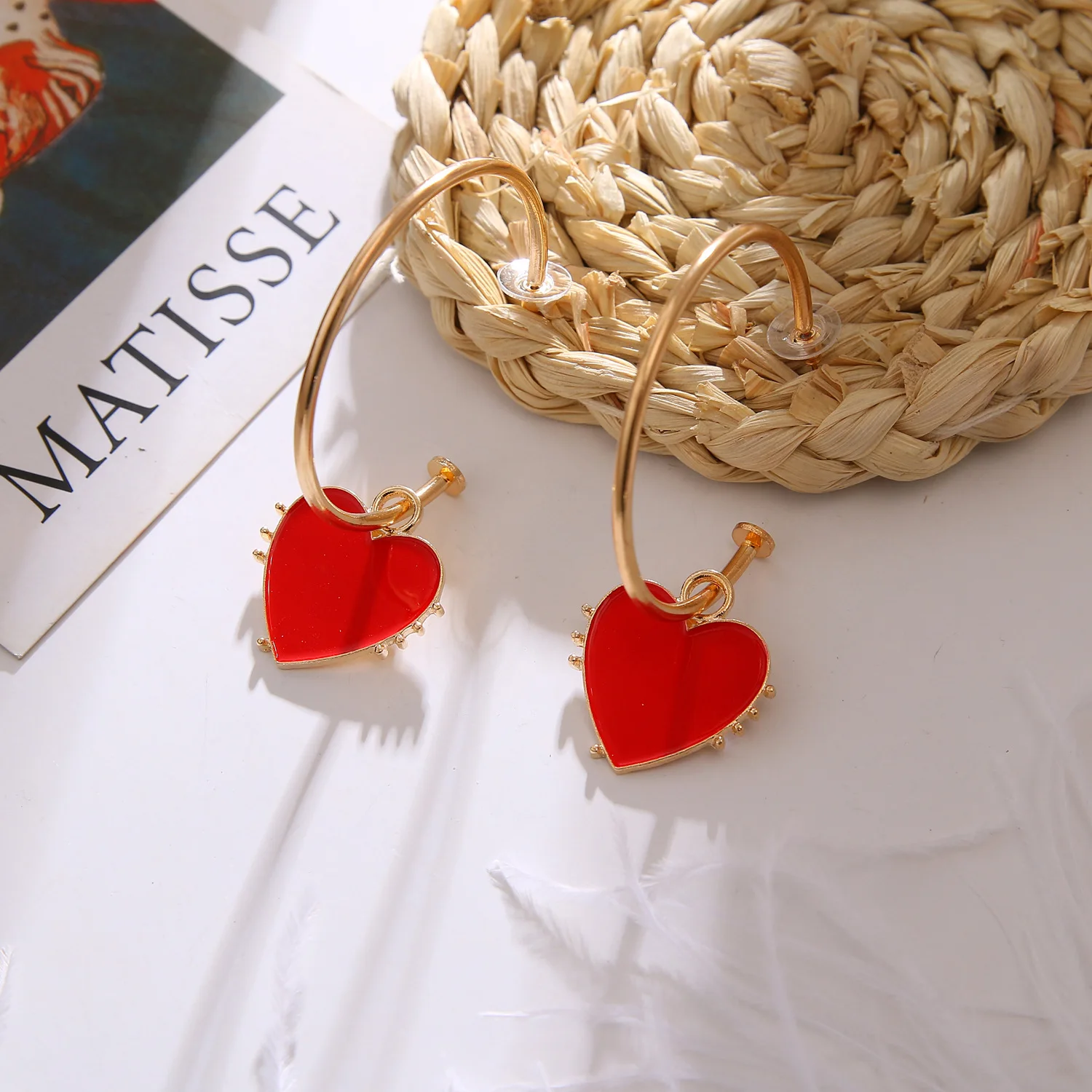 Европейские и американские популярные висячие серьги с большими серьгами love в