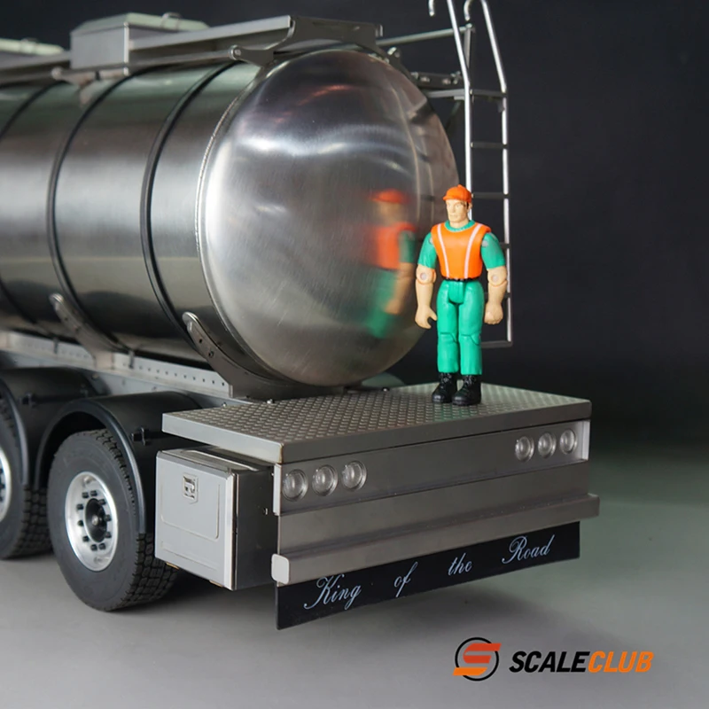Грузовик-трактор scaleclub Tamiya 1/14 цельнометаллический резервуар прицеп для
