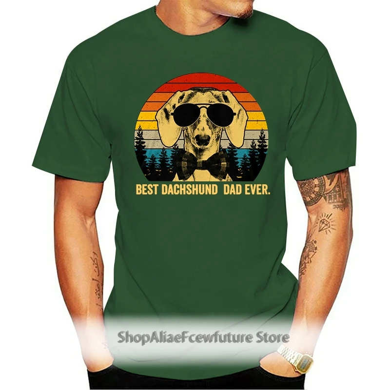 

Best Dachshund Dad Ever Father Dog Tagless Tee T-Shirt