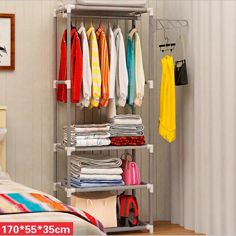 Простой металлический железный вешалка для одежды спальня мода творческий