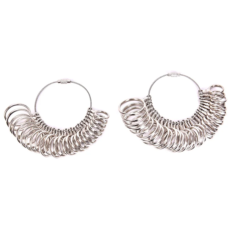 Алюминиевое кольцо Sizer Mandrel измерительный стержень для пальцев и из нержавеющей