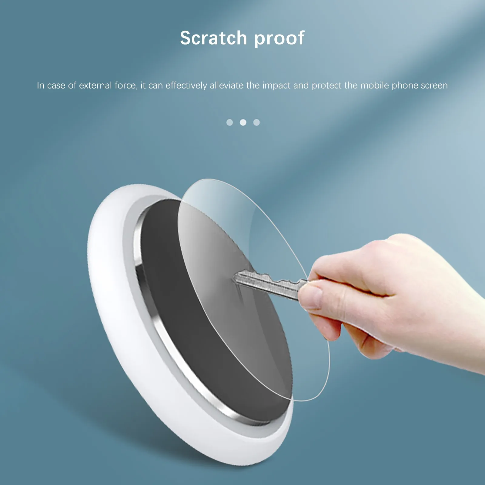 

10pcs ultra-thin transparent TPU matte screen protector for Airtags tracking locator 2021new