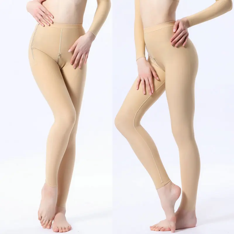 ZYSK Female Medical Liposuction Corset Shaping Panty Skinny Legs Postoperative Waist Abdomen Hips Body Pants Crotch with Zipper