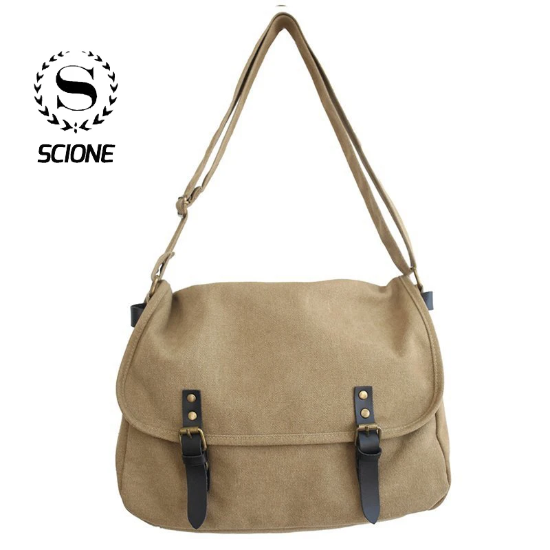 

Холщовые сумки-мессенджеры для мужчин, повседневные дорожные сумки почтальона, мужские сумки через плечо, новые