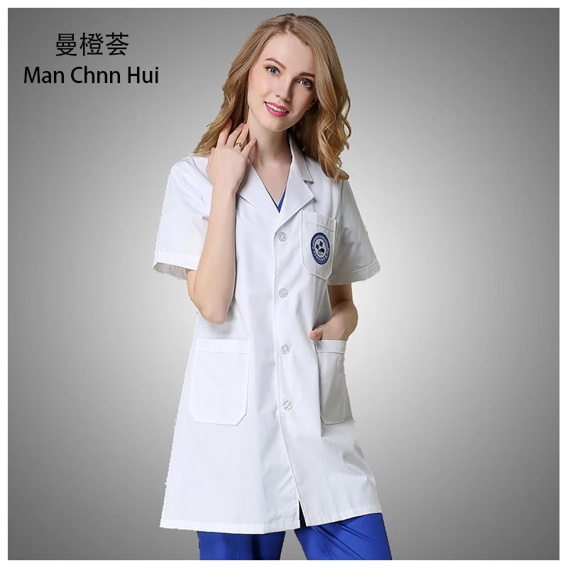 Корейское женское белое пальто лабораторный халат научная лабораторная одежда
