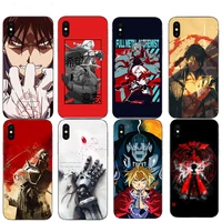 anime manga fullmetal alchemist soft phone case for iphone xs 11 pro max 12 mini xr x cover 6s 6 8 7 plus se 5s tpu shell coque
