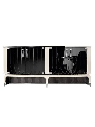 Итальянская Роскошная стеклянная подставка для телевизора модная вилла