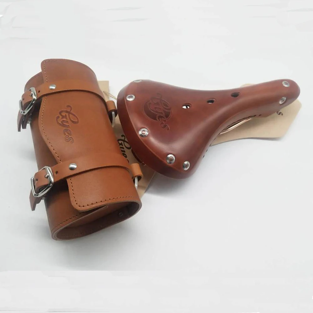 2020 Ретро велосипедное седло/кожаный чехол в стиле ретро седло/Gyes Cooper рельса из
