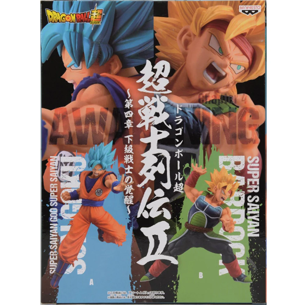 

Bandai Dragon Ball Super 16cm Blue Goku Super Warrior List 2 Chapter 4 Super Saiya God Figures PVC Toys Model Anime Figura Doll