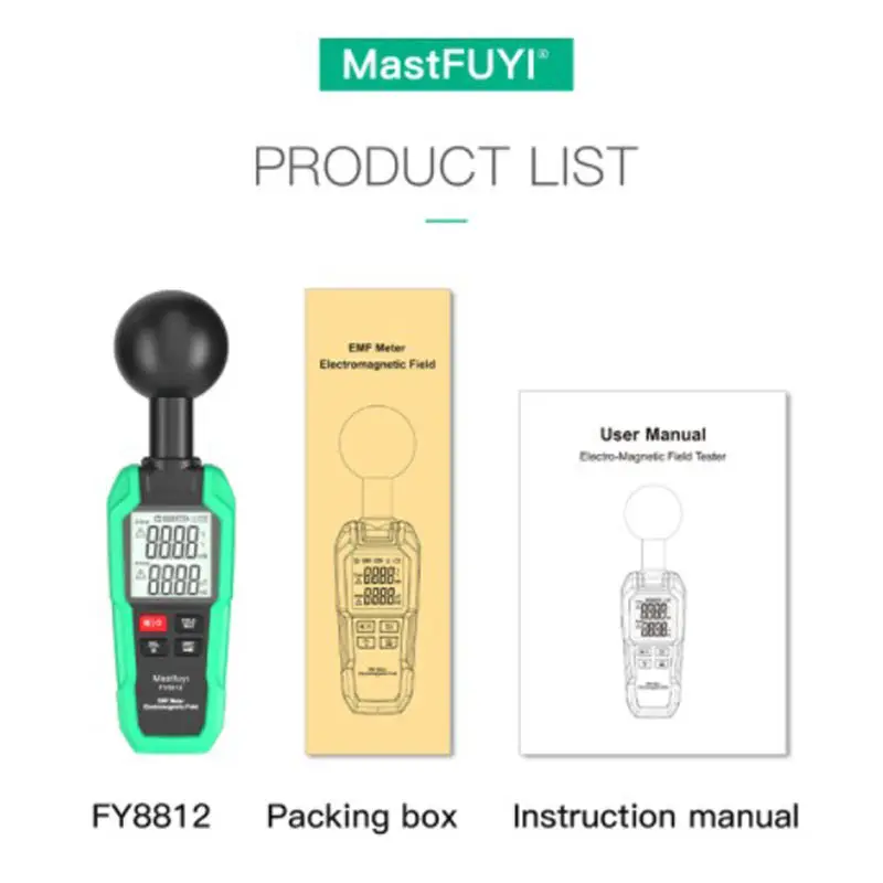 Измерительный прибор EMF детектор излучения на 360 ° электрического магнитного
