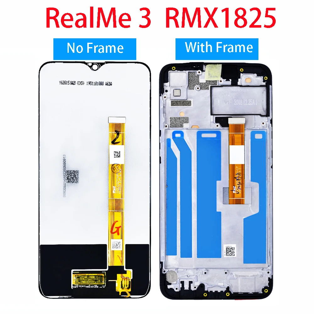 Сменный сенсорный ЖК экран для Realme3 RMX1825 6 3 дюйма|Экраны мобильных телефонов| |