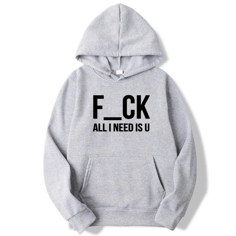 Мужская повседневная толстовка с капюшоном и надписью из смешанного