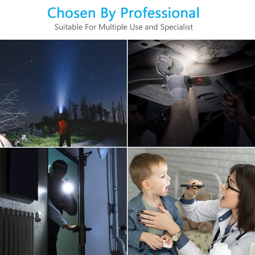 Pocket-size LED Pen Torch Flashlight Portable Mutifunction Doctor Working Light Repair Lamp | Освещение