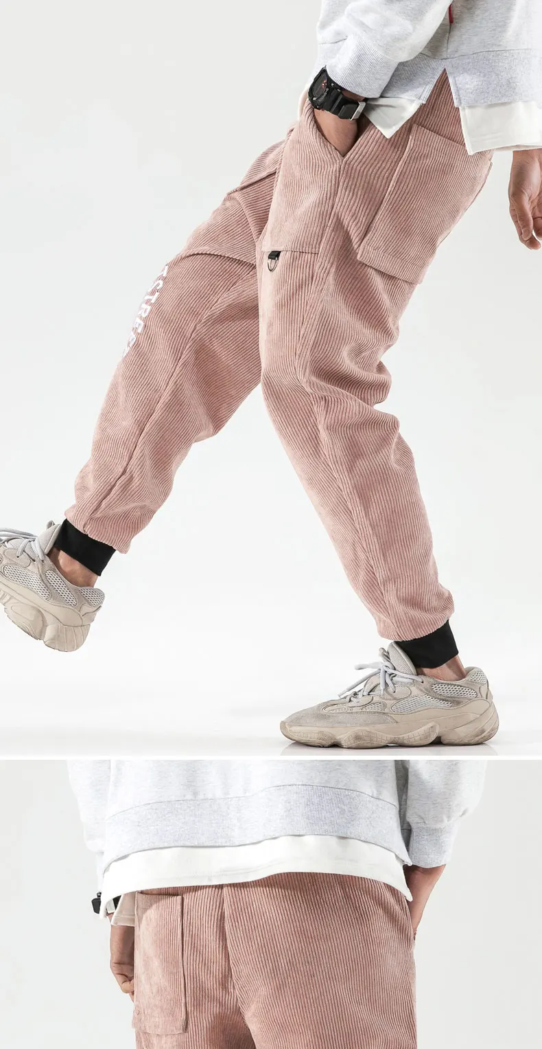 VODOF мужские повседневные удобные шаровары свободные Homme Jogger брюки на шнурке мужские брюки плюс размер брюки в китайском стиле