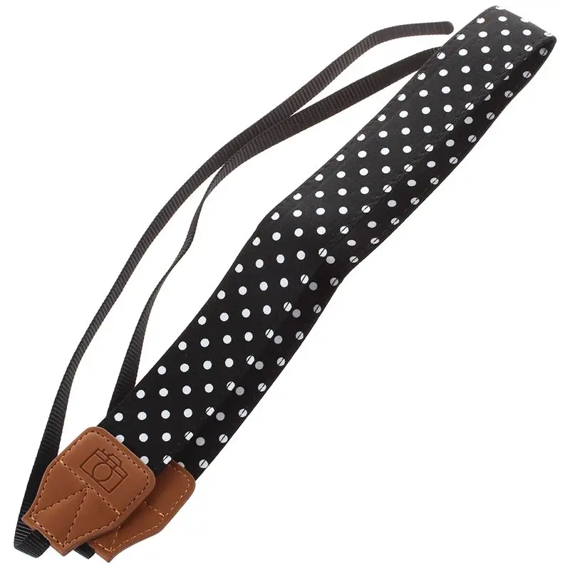 Мягкий хлопковый ремень в горошек для камеры Универсальный Регулируемый с